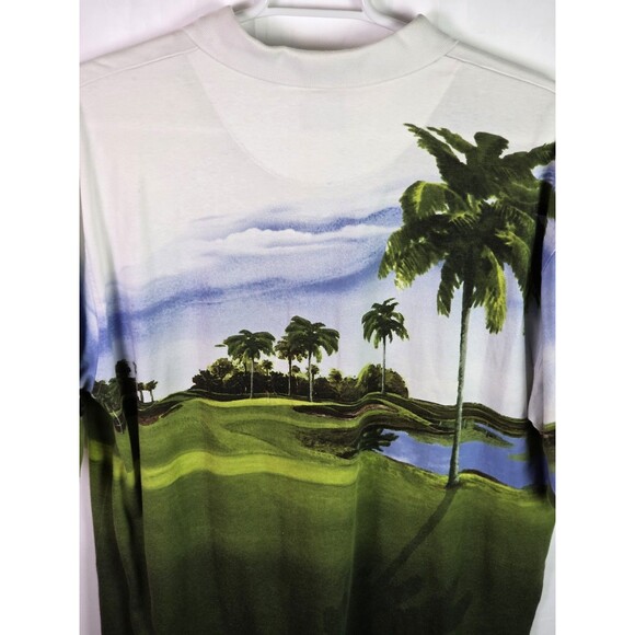 Louisiana Tabasco Men's XXL Palm Trees Golf Shirt - Picture 8 of 11